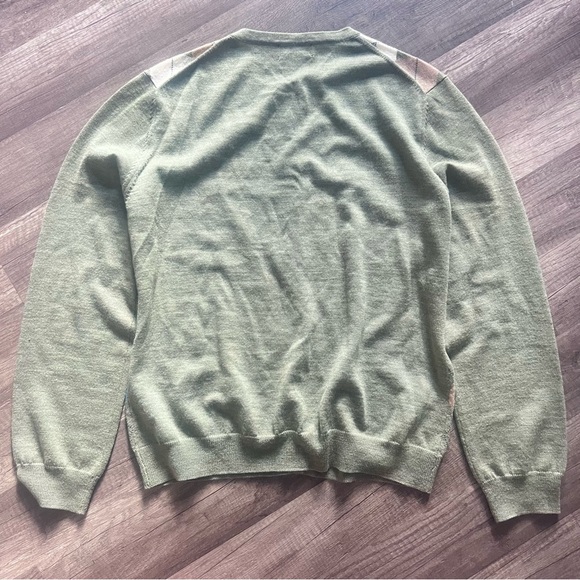 Brooks Brothers Vintage Italian Merino Wool Argyle Cardigan Women Size XL EUC - Picture 10 of 10